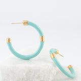 Radiant Hope Mint Hoops