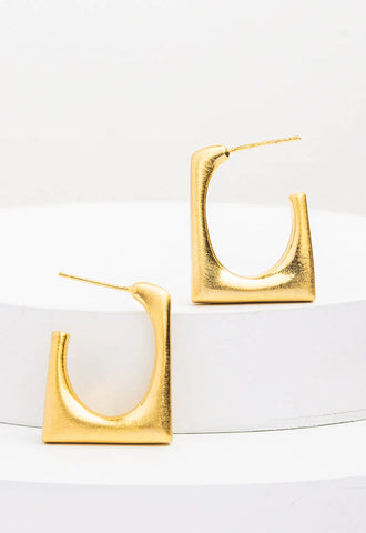 Geometric Hoops in Gold