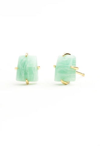 Amazonite Simple Treasure Studs